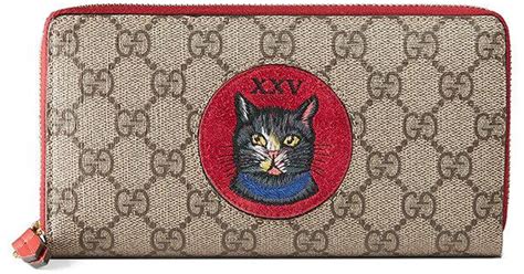 gucci black cat wallet|original gucci wallet.